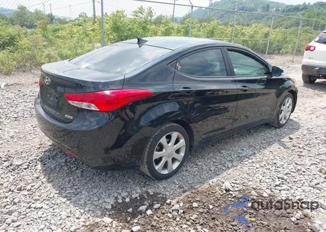 2013 Hyundai Elantra Limited from USA, damaged, VIN 5NPDH4AEXDH165770